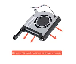 Вентилятор Asus кулер для моделей ноутбука TUF Gaming FX505, FX506, FA506, FX705, FA706, FX706, FX505, FX565, FX566, FX705, FX706, FX765, FX766 (GPU Fan) DFS5K12114262H Оригінал, 5V, 4pin - мініатюра 3