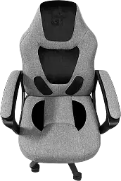 Геймерське дитяче крісло GT Racer сіре із чорним (X-1414 Fabric Gray/Black Suede) - мініатюра 5