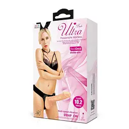 Страпон Baile Ultra Passionate Harness 10.2", 26 см (тілесний) - мініатюра 11