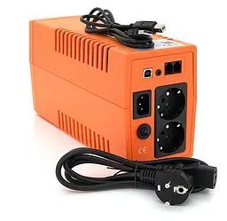 ДБЖ UPS MAKELSAN Lion StandbyL 650VA 390W, 170-280VAC, AVR 1st, 2xSCHUKO, 1x12V7Ah - мініатюра 2
