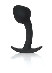Анальна пробка - Silicone Black Curved Plug M