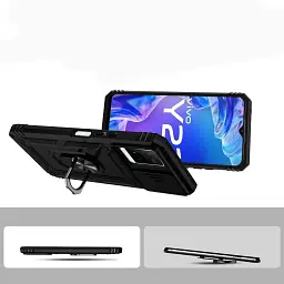 Панель BeCover Military для Vivo Y33s / Y21 Black (708834) - мініатюра 2