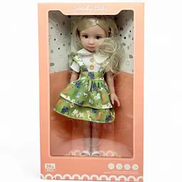 Лялька Sennby Baby 35 см MN 3314, імітація скляних очей, взуття, рухомі деталі, в коробці (6978656431148)