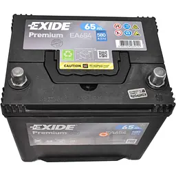 Акумулятор автомобільний EXIDE PREMIUM 65A (EA654) - мініатюра 2