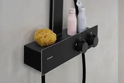 Душова система з термостатом Hansgrohe Rainfinity 250 1jet EcoSmart matt black 28742670 - мініатюра 3