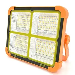 Акумуляторний прожектор із сонячною панеллю 100W / Світлодіодний Solar LED ліхтар 2400mAh