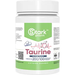 Таурин Stark Pharm Mega Tabs 200 таблеток