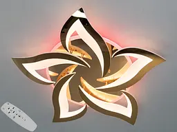 Люстра стельова LED Diasha 8146/5G, 75W, 3200K-6500K, золото, сучасний стиль для дому