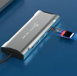 USB-Хаб j5create JCD397-N, USB Type-C 9-в-1 (JCD397-N) - мініатюра 10