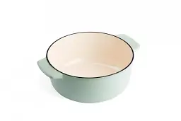 Каструля чавунна з кришкою KitchenAid 26 см 5,2 л колір фісташковий (CC007434-001) - мініатюра 2