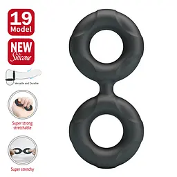 Ерекційне кільце Crazy Bull Super Soft Silicone Radwan, чорне PRETTY LOVE BI-210364 103646 - мініатюра 3