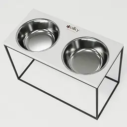 Hollky Base XXL40 — миски на підставці для дуже великих собак (2 × 2,8 л) - мініатюра 8
