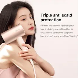 Фен Xiaomi Doco negative ion hair dryer soft and fast dry hair care Gold Cup (841354) - мініатюра 3