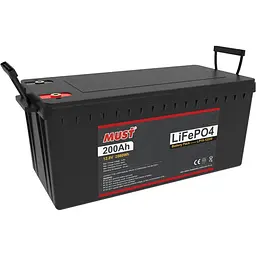 Акумулятор Must LiFePO4 24V (25.6V/200Ah/5120Wh) (LP15-24200) [123425]