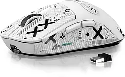 ATTACK SHARK X6 White | Сенсор PAW3395 | 65 годин акум | + Зарядна станція RGB - мініатюра 2