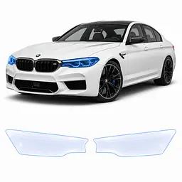 Антигравійна захисна бронеплівка за лекалами для BMW M5 F90 2017-2023 - оптика (фари та ПТФ)
