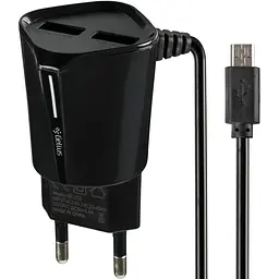 Мережевий зарядний пристрій Gelius Pro Edition Auto ID 2USB 2.4 A Black з кабелем XiaomicroUSB