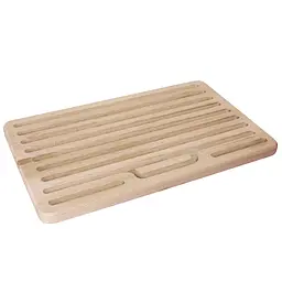 Дошка кухонна прямокутна для нарізки хліба 22 х 37 см, Wood&Steel Бежевий 83849