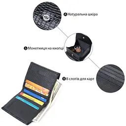 Жіночий шкіряний гаманець ST Leather 10х9х1,5 см acs0029404 - мініатюра 4