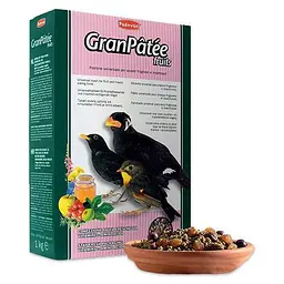 Повсякденний корм Padovan Granpatee Fruits для комахоїдних і плодоїдних птахів 1 кг