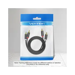 Кабель мультимедійний 2xRCA M to 2xRCA M 1.5m black Vention (BCMBG) - мініатюра 3