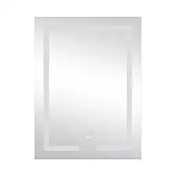 Дзеркало Lidz Kubis 600x800 з LED-підсвічуванням Touch, з антизапотіванням, з диммером яскравості LD78LF9376080 - мініатюра 3