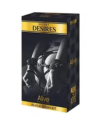 BDSM набір Alive Secret Desires, 8 предметів (чорний) - мініатюра 8