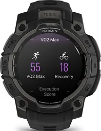 Смарт-годинник Garmin Instinct 3 50mm Amoled Black with Charcoal Band (010-03020-00/40) - мініатюра 2