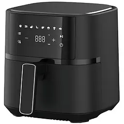 Многофункциональная мультипечь CROWNBERG AIR FRYER GRILL на 5 литров Аэрогриль, фритюрница без масла, аэрофритюрница Black
