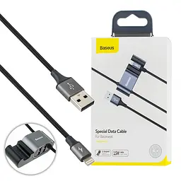 Кабель Baseus Special Data Cable для Backseat (USB to iP+Dual USB) Чорний (CALHZ-01)