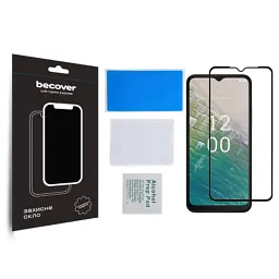 Скло захисне BeCover Nokia C32 Black (709739) - мініатюра 3