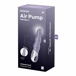 Вібратор Satisfyer Air Pump 1 20.4 см бузковий - мініатюра 8