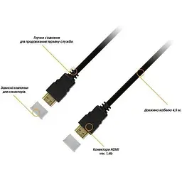 Кабель Piko HDMI-HDMI v1.4b 1.8m - мініатюра 2