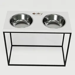 Hollky Base XL40 — миски на підставці для великих собак (2 × 1,8 л, висота 40 см) - мініатюра 4