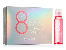 Протеїнова маска-філер для пошкодженого волосся Masil 8 Seconds Salon Hair Repair Ampoule, 10 шт. х 15 мл - мініатюра 3