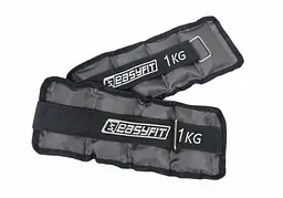 Обтяжувачі EasyFit 2 х 1 кг для ніг та рук з металом (EF-AWTМ-100)