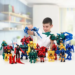 Ігровий набір з роботом-трансформером DINOSTER – СТЕГО БЛАСТ ВІНГ (2 машини) DINOSTER EU580812 - мініатюра 7