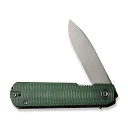 Ніж складаний кишеньковий Civivi Sendy, (7.2 см) Nitro-V / Micarta темно-зелений - мініатюра 4