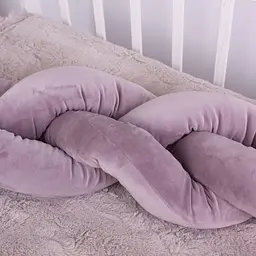 Коса захисна в ліжечко MirSon Kids Time 28-0005 Ashen Velvet велюрова фіолетова - мініатюра 8