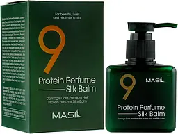 Незмивний бальзам з протеїнами для пошкодженого волосся Masil 9 Protein Perfume Silk Balm 180 мл - мініатюра 2