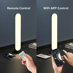 Розумна настільна лампа ALANTOP з керуванням через додаток WiFi Сумісність з Alexa та Google Регульовані білі та RGB кольори - мініатюра 3