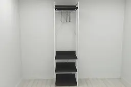 Шафа Гардероб Уні секція 3 серії Коннект Ferrum-decor 220x60x50см Білий метал ДСП Венге Магія 32 мм (FRD-104532) - мініатюра 8