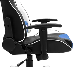 Геймерське крісло GT Racer чорне з синім та білим (X-5813 Black/Blue/White) - мініатюра 11