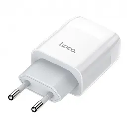 Зарядне мережеве Hoco C73A Glorious 2USB 2.4A MicroUSB Білий - мініатюра 5