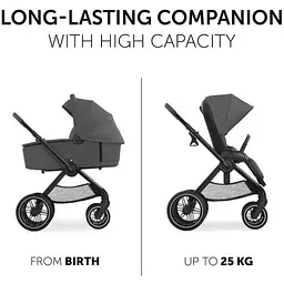 Універсальна коляска 2 в 1 Hauck Walk N Care Air Dark Grey, темно-сіра (16548-5) - мініатюра 8
