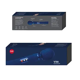Вібромасажер Fun Factory VIM Vibrating Wand midnight blue, суперпотужний та легкий, до 6 годин роботи - мініатюра 9