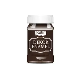 Фарба акрилова "Dekor Enamel", глянцева, Коричнева, 100 мл, Pentart (5997412795776)