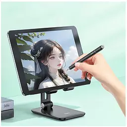 Стилус Hoco GM111 Cool dynamic series 3-in-1 passive universal capacitive pen черный - мініатюра 5