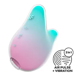 Вакуумний стимулятор клітора з вібрацією Satisfyer Mermaid Vibes м'ятний - мініатюра 7