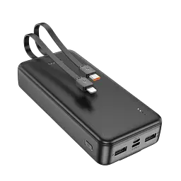 Повербанк чорний зовнішній акумулятор Power bank HOCO J118A Speed energy 20000mAh